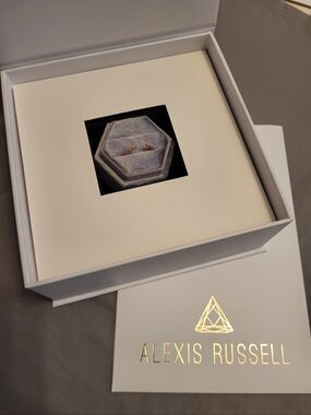 Alexis Russell Open Cuff White Diamond Pavé Band
